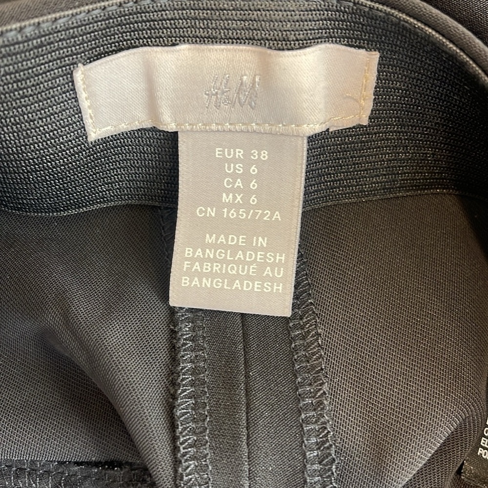 H&M Black Dress Pants US size 6 - Picture 3 of 5